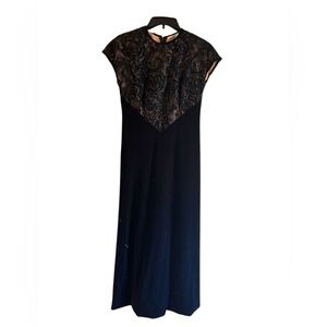 Vintage Jeffrey & Dara Black Lace Dress